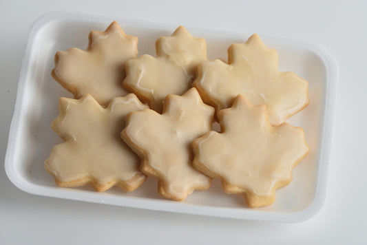 Maple Glazed Shortbread Cookie