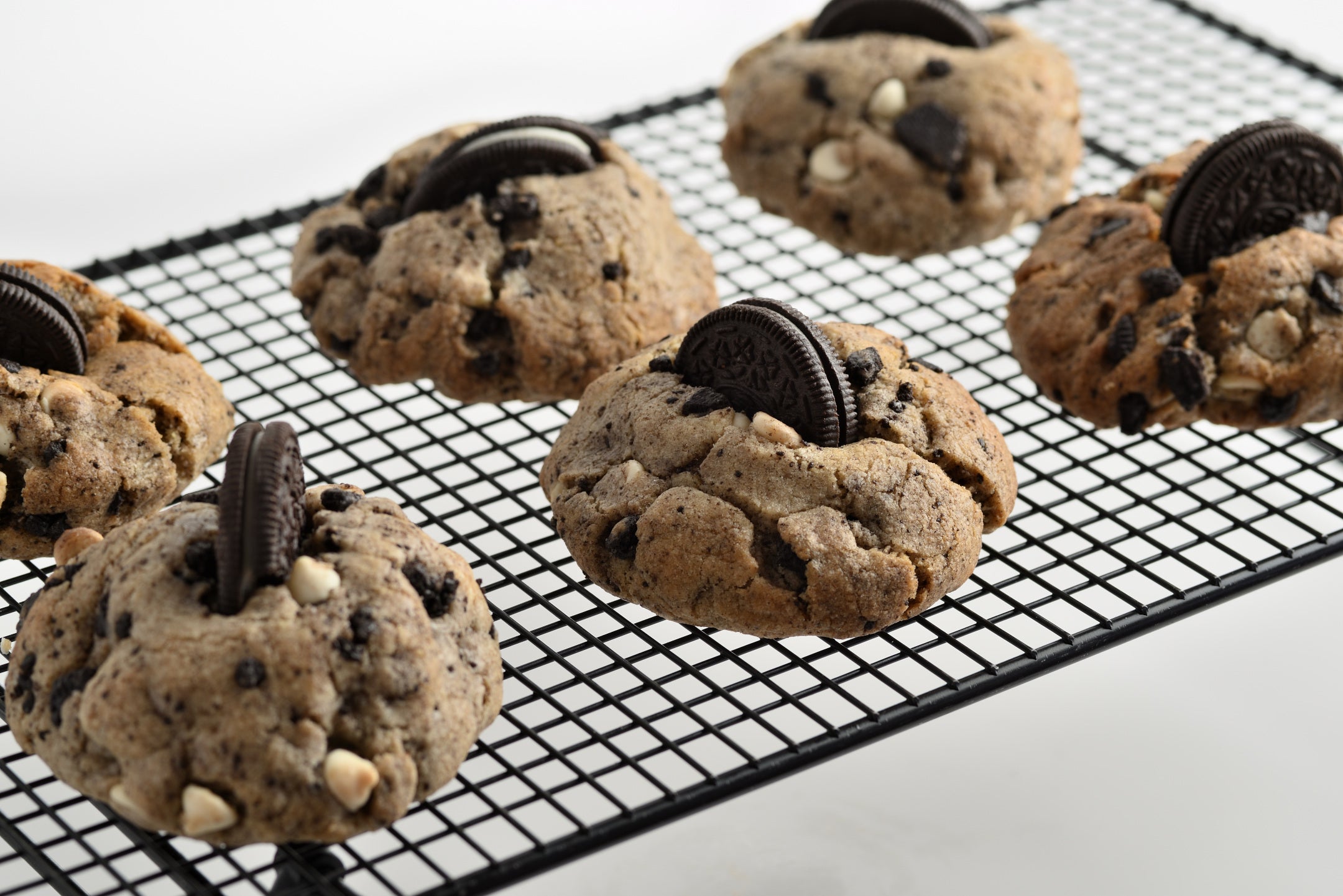 White Chocolate Oreo Stuffed Cookie