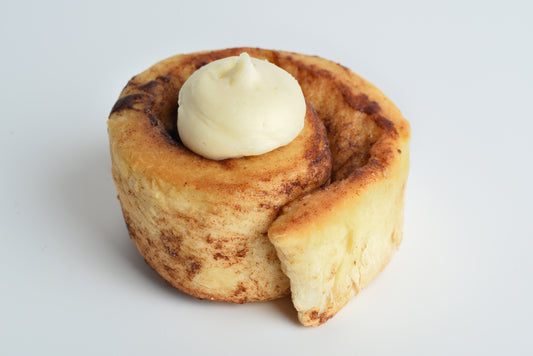 Cinnamon Raisin Buns with Buttercream Frosting